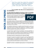 El PE aprueba una gestión más eficaz de las reclamaciones de los consumidores.