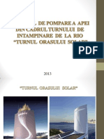 Sistemul de Pompare a Apei Din Cadrul Turnului de Intampinare de La Rio