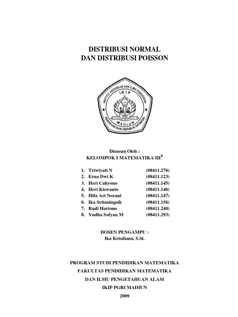Distribusi Poisson Dan Distribusi Normal
