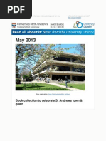 Download Library Newsletter May 2013 by University of St Andrews Library SN143379779 doc pdf