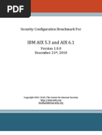 Cis Ibm Aix 5.3-6.1 Benchmark v1.0.0