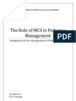  Role of MCS in Fisheries Management