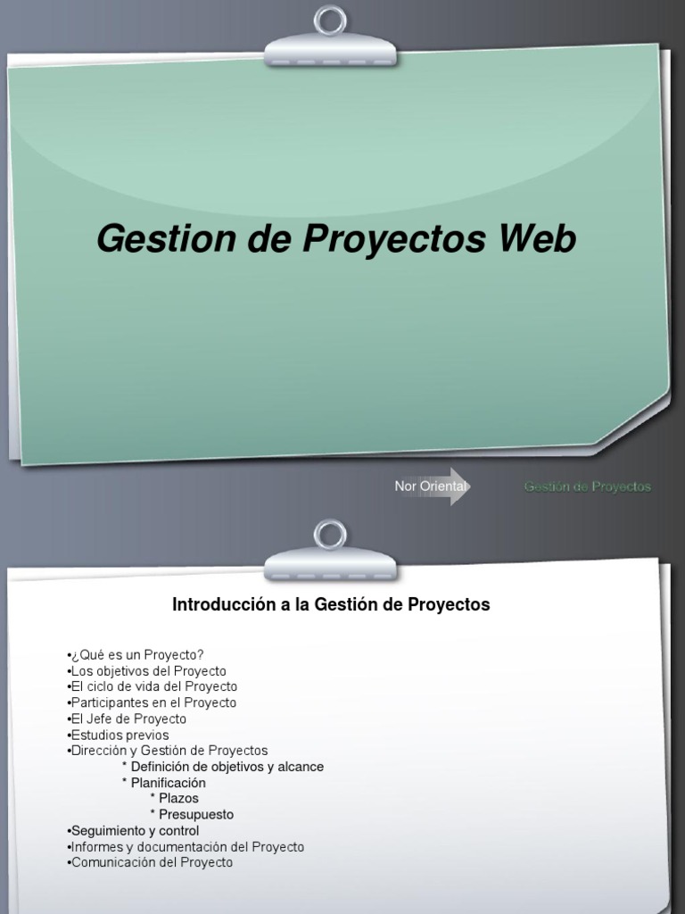 Gestion de Proyectos | PDF | Proceso de desarrollo de software ...