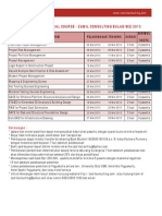 Agenda Professional Course Zamil Consulting Bulan Mei 2013