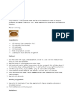 Halwa Recipe Manual