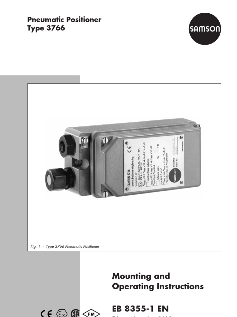 3766 | PDF | Valve | Actuator