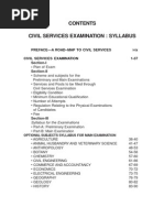 UPSC Civil Services Exam Syllabus