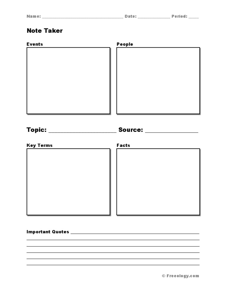 Note Taking Template for Events | PDF | Career & Growth | Social Science
