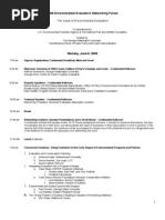 2009 DRAFT Environmental Evaluators Networking Forum Agenda