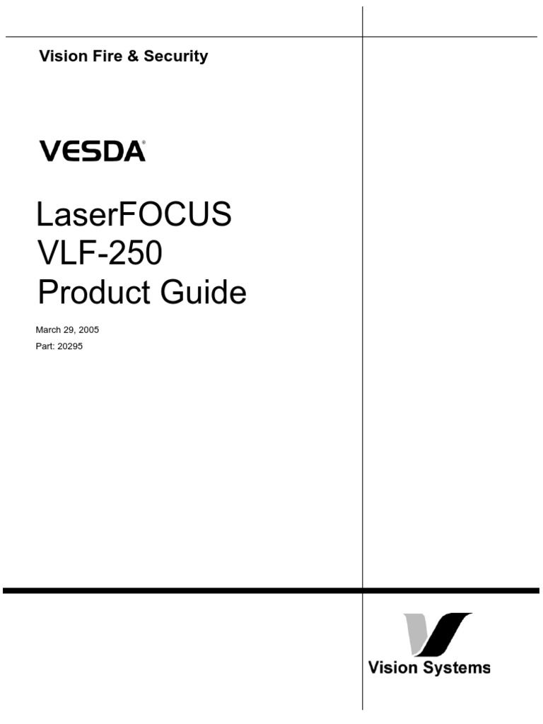 VLF250 Vesda Focus ProductManual_lo | Relay | Electrical Connector