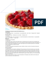 Strawberry Pie: The Things You Must Get To Prepare This Strawberry Pie Are: For The Crust