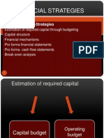 Financial Strategies: Components of F-Strategies