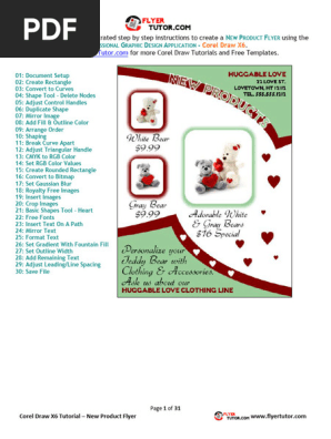 Corel Draw for Beginners: How to Make a New Product Flyer Tutorial