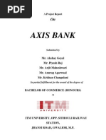 AXIS BANK Project Word File