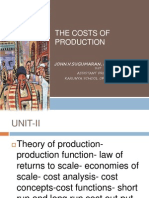 The Costs of Production: John.V.Sugumaran