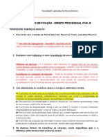 Exercício de Direito DPC II Respondido 2013