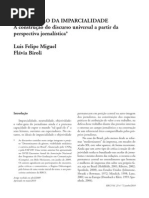 A PRODUÇÃO DA IMPARCIALIDADE