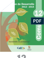 Plan de Desarrollo 2012 - 2015 Comuna 12