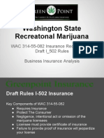 Washington State Insurance Analysis For Recreational Marijuana