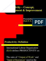 1-Productivity - Concept, Measurement & Improvement