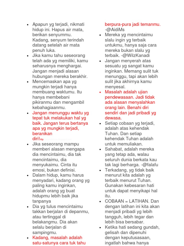 Kata Kata Mutiara