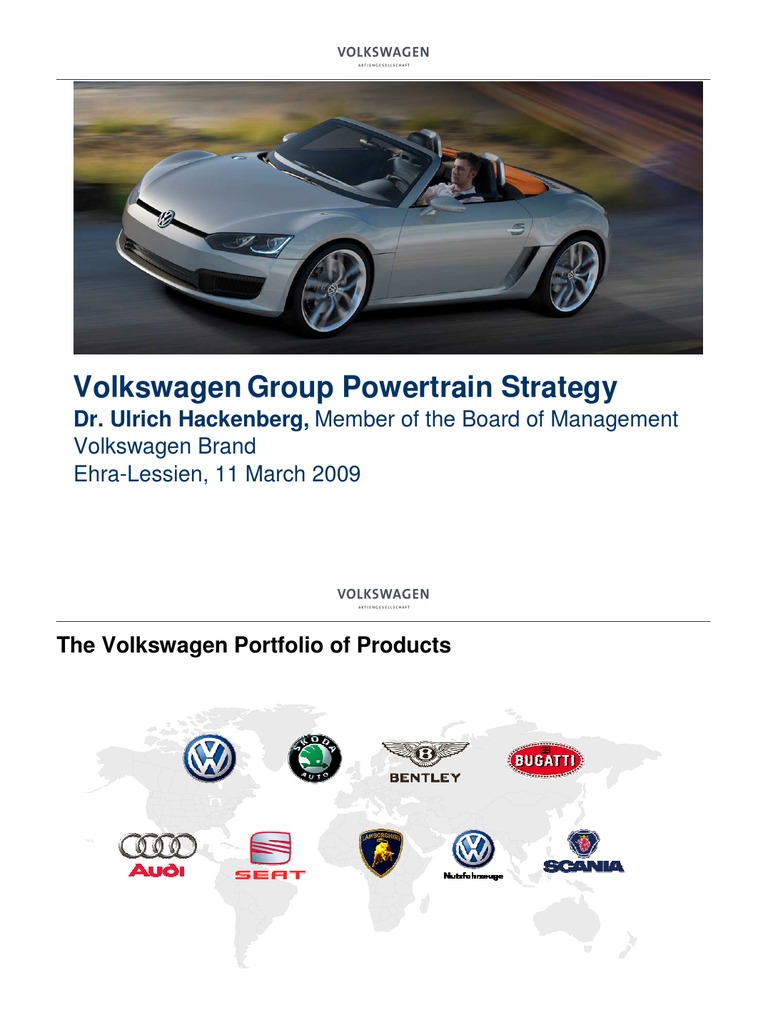 Volkswagen Group Powertrain Strategy | PDF | Hybrid Electric Vehicle ...