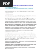 Carta Drepturilor Fundamentale A UE