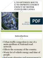 Optimize Sri Lankan Route Planning and Reduce Vehicle Emissions with GIS