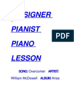 Designer Pianist Piano Lesson: SONG: Overcomer ARTIST