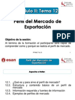 Modulo II - Tema 12 - Perfil de Mercado de Exportación