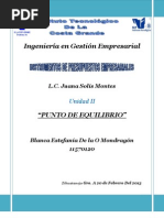 Reporte Punto de Equilibrio