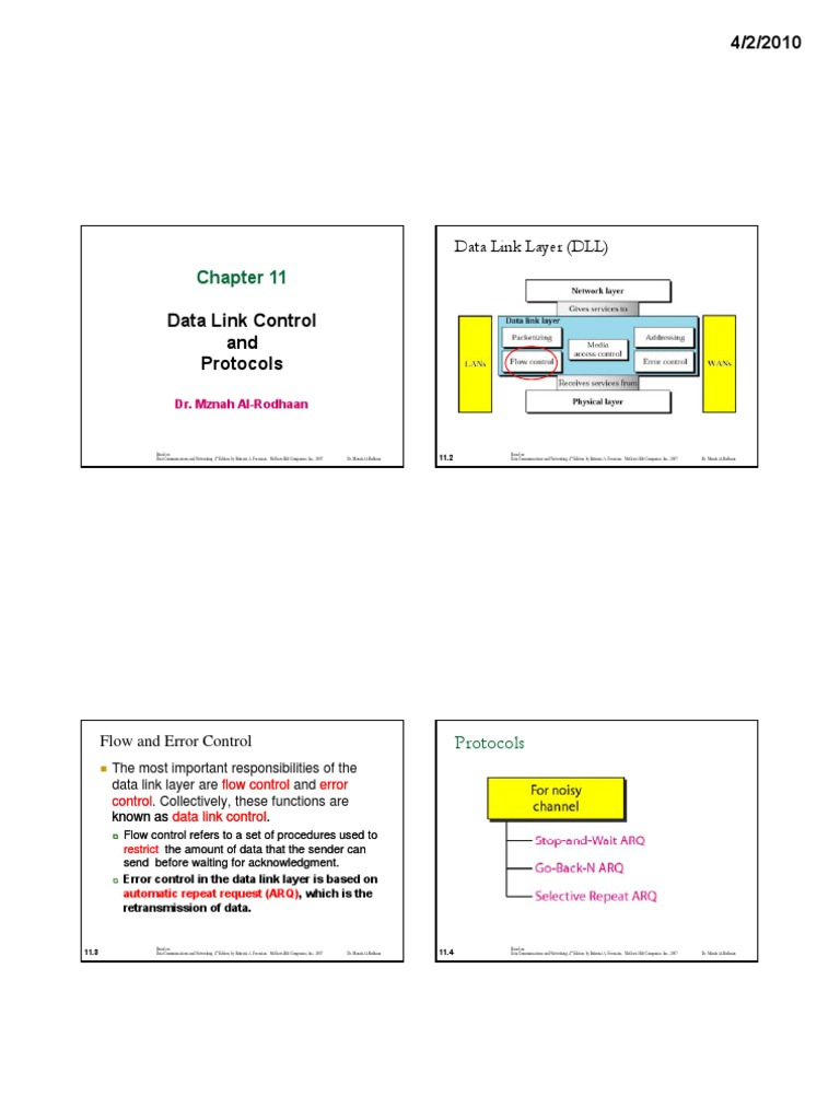 Sliding Window Protocols PDF Network Protocols Communications Protocols