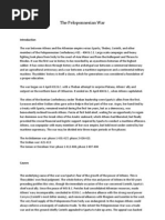 Summary of The Peloponnesian War