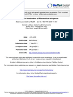 Malaria Journal: Laser-Induced Inactivation of Plasmodium Falciparum