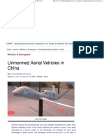 Unmanned Aerial Vehicles in China Indian Defence Review