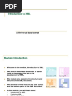 Introduction To XML: A Universal Data Format