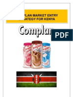 Report For MEA Heinz Complan's Market Entry Strategy in Kenya