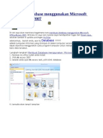 Cara Membuat Databes Acces