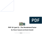 [Developer Shed Network] Server Side - PHP - PHP 101 (Part 5) - The Wonderland Factor