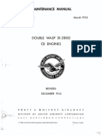 PW Double Wasp R 2800 CB Maintenance Manual 1955