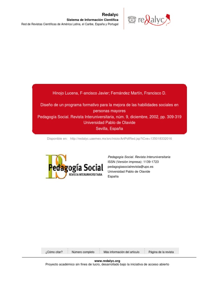 Mejora de habilidades sociales en mayores | PDF | Vejez | Aprendizaje