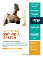 Quit India Speech by Mahatma Gandhi. (1942)