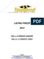 Listino Pinasco Italia 2012