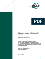 Characterisation of Salmonella - Biosecurity New Zealand 2010