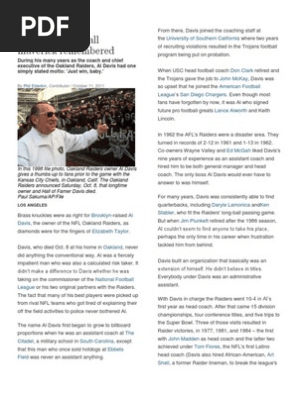 Al Davis Stories