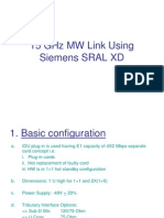 15 GHZ MW Link Using Siemens SRAL XD Operating Manual
