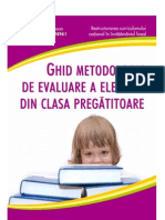 Ghid de Completare Si Valorificare A Raportului de Evaluare Clasa Pregatitoare