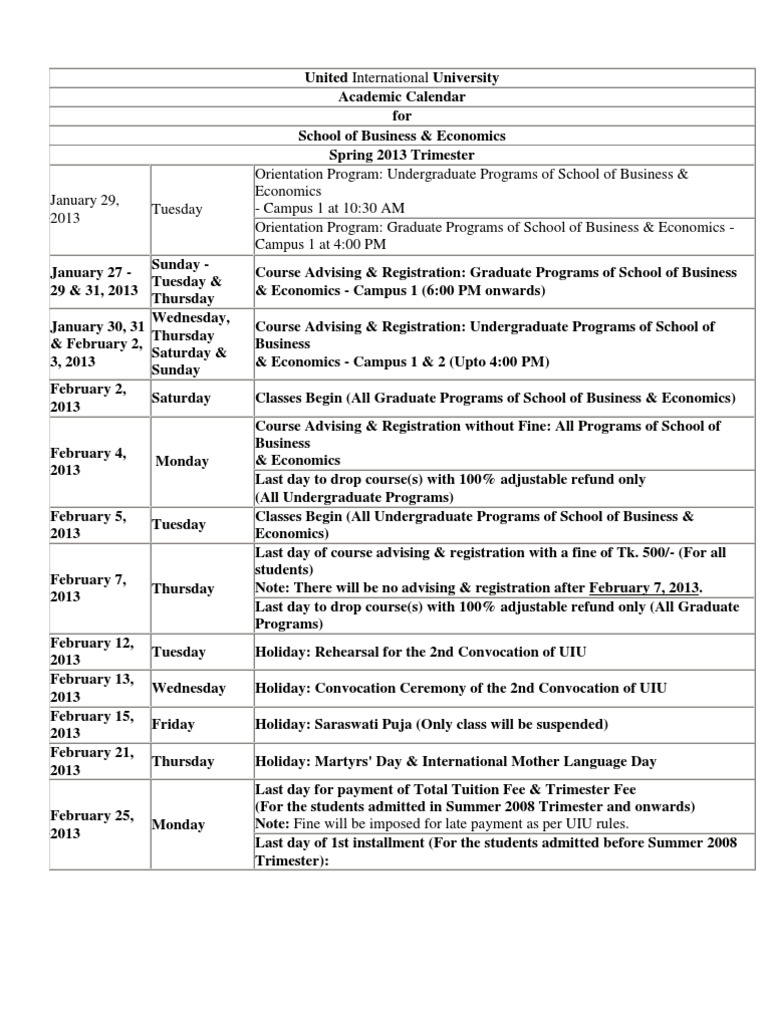 Uiu Academic Calendar Spring 2024 Mary Starla