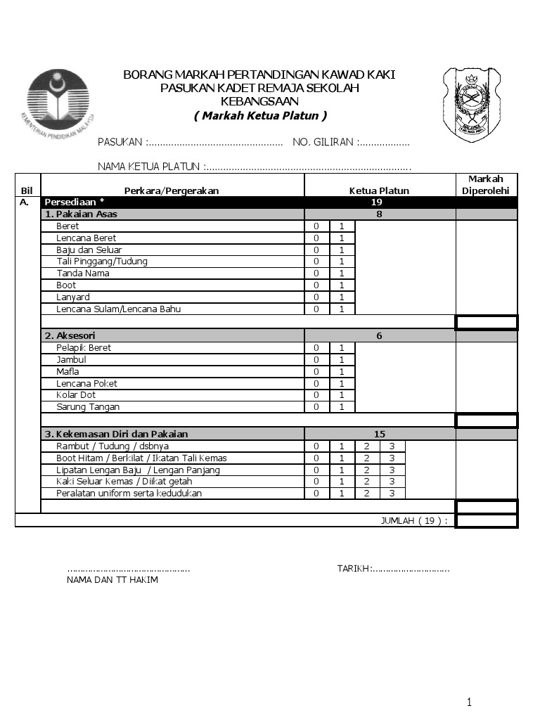 Bmarkah Ketua Platun Pkawat Krs