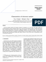 Characteristics of Electronic Markets